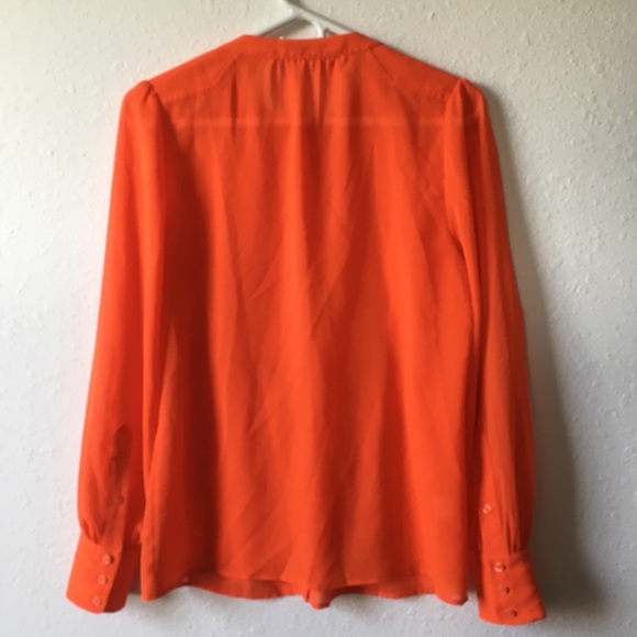Orange Victorian Blouse JCrew - Picture 2 of 8